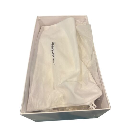 Common Projects Men's White Achilles 40 ( US 7.5) Low-Top Sneakers Shoes NIB - Picture 4 of 8